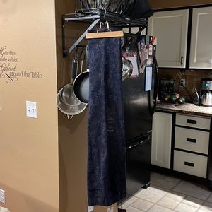 Misses pants blue denim with paisley print . Never worn tags still on.
